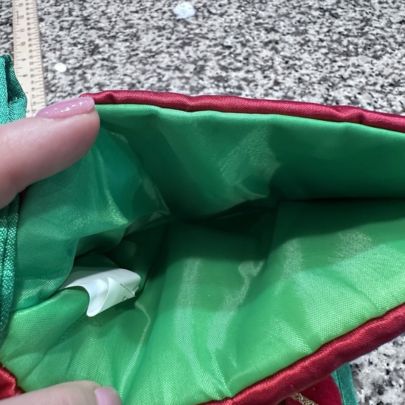 Christmas Stocking Red/green 3D Santa Claus presents,toys,instruments - Picture 11 of 11